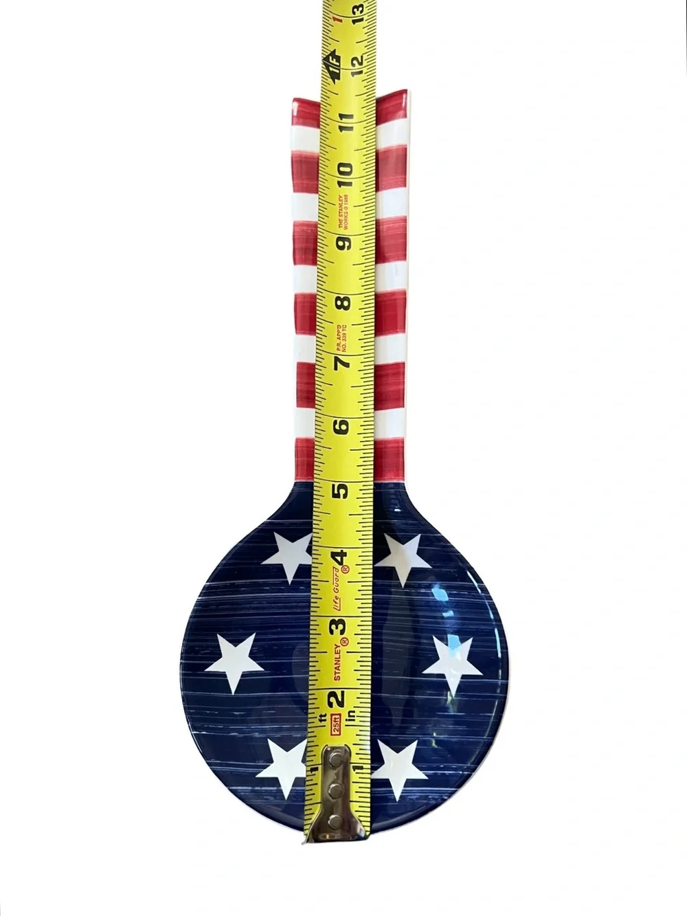 Sur La Table Americana Collection Earthenware Spoon Rest Patriotic Stars Stripes